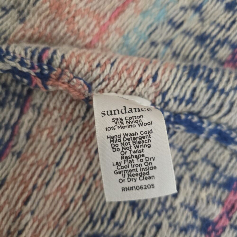 Sundance Cardigan Large Shoreline Long Wooden Button Up Boho Coastal Sweater - Picture 9 of 10